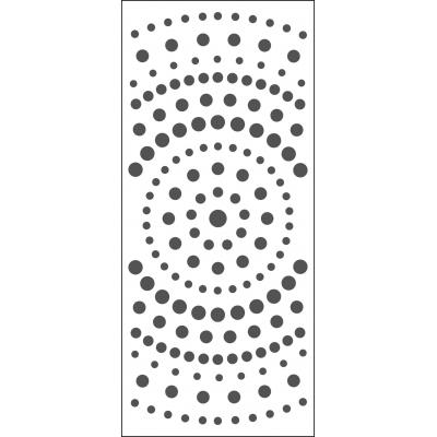 The Crafter's Workshop Stencil -Concentric Circles Slimline